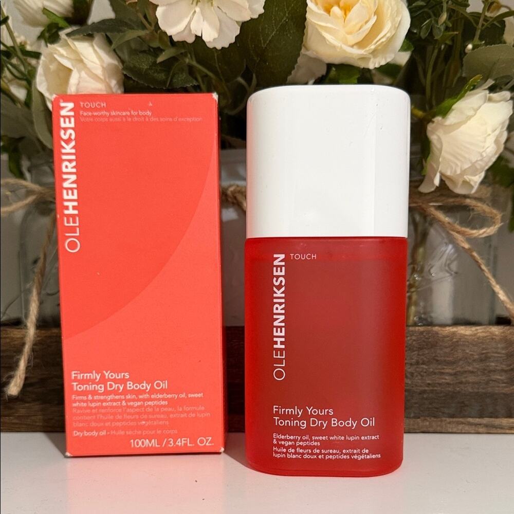 Ole Henriksen Firmly Yours Body Oil in Red Packaging